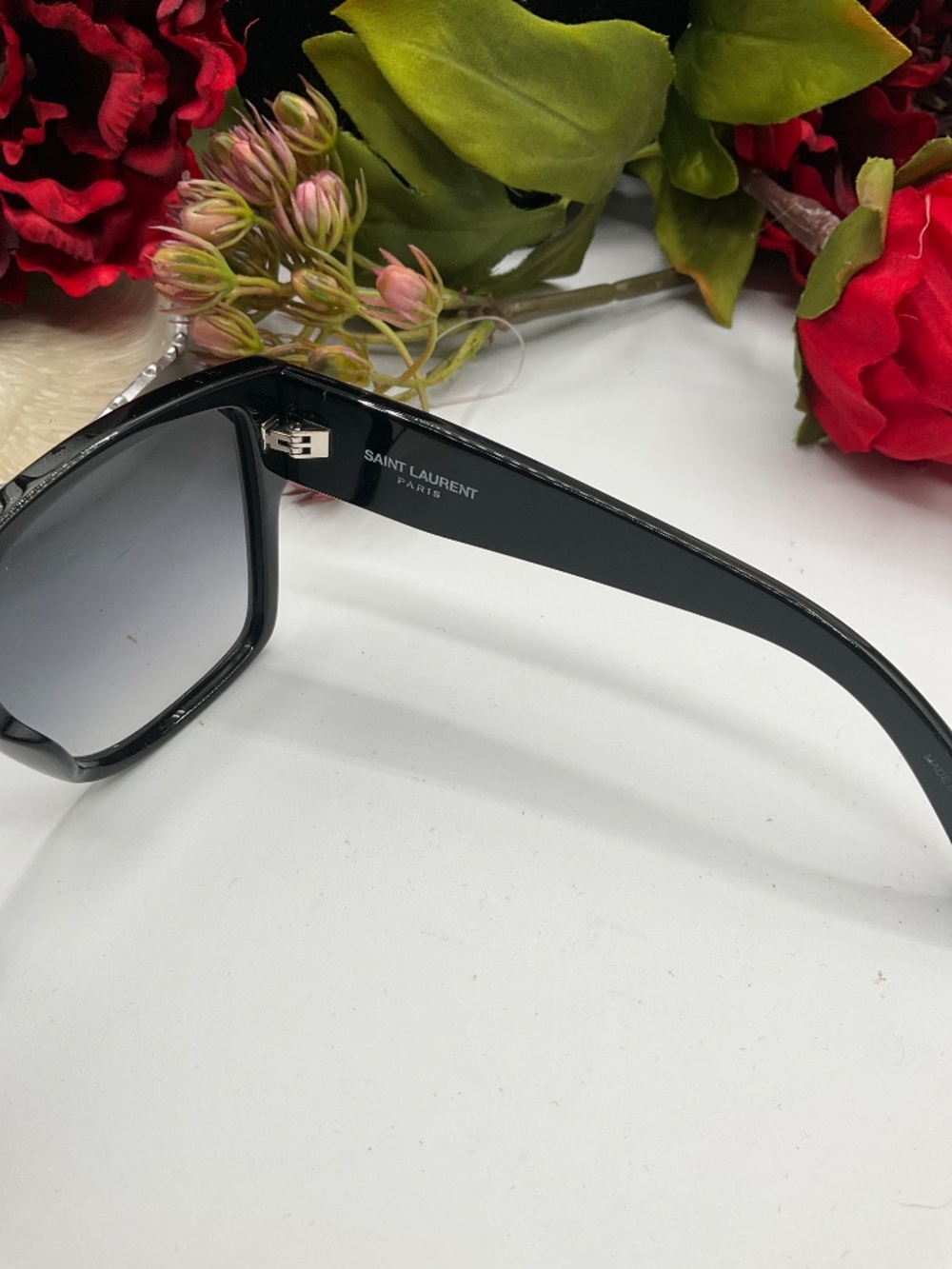 Saint Laurent SL M9/F 002 Shiny Black/Grey Gradient 56-15-145 Sunglasses - Picture 6 of 8